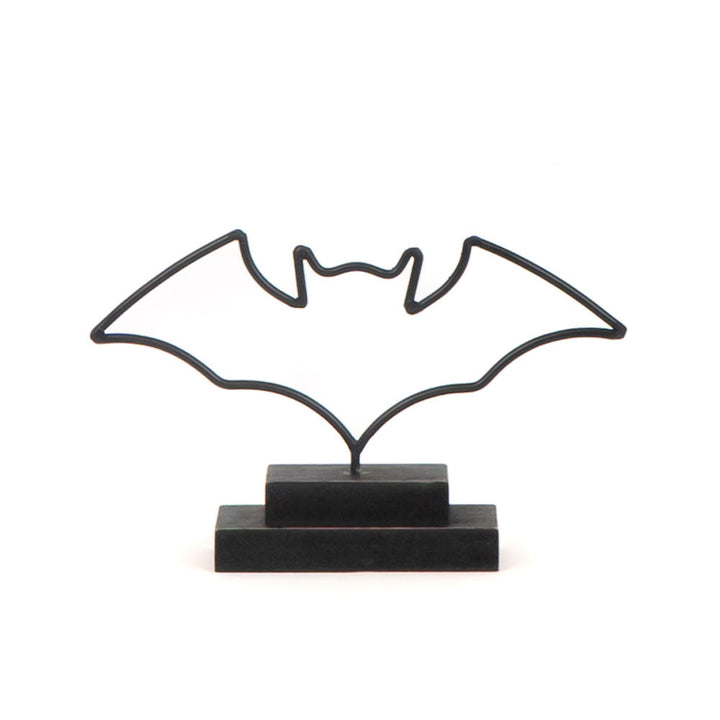 Metal Cut-Out Bats on Stand