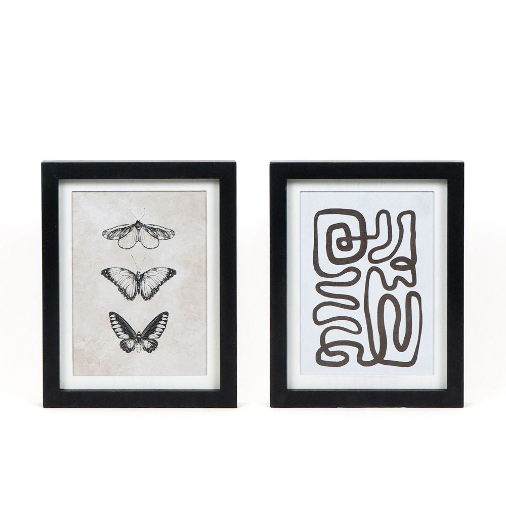 Butterfly Reversible Wood Frame Sign