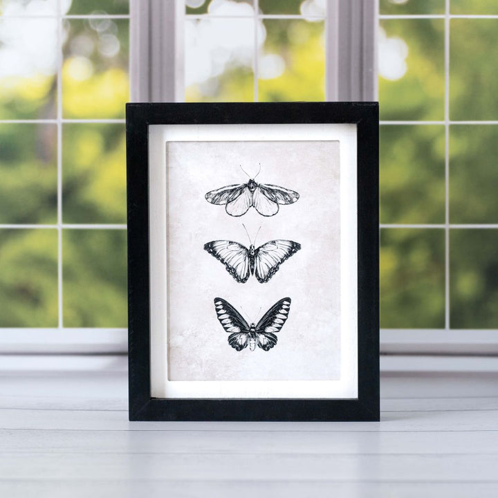 Butterfly Reversible Wood Frame Sign