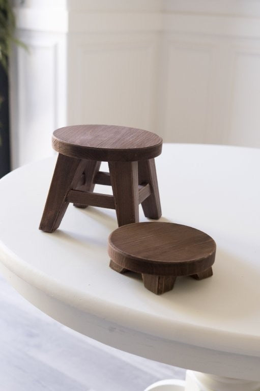 Round Wood Riser, 2 sizes, 4 colors