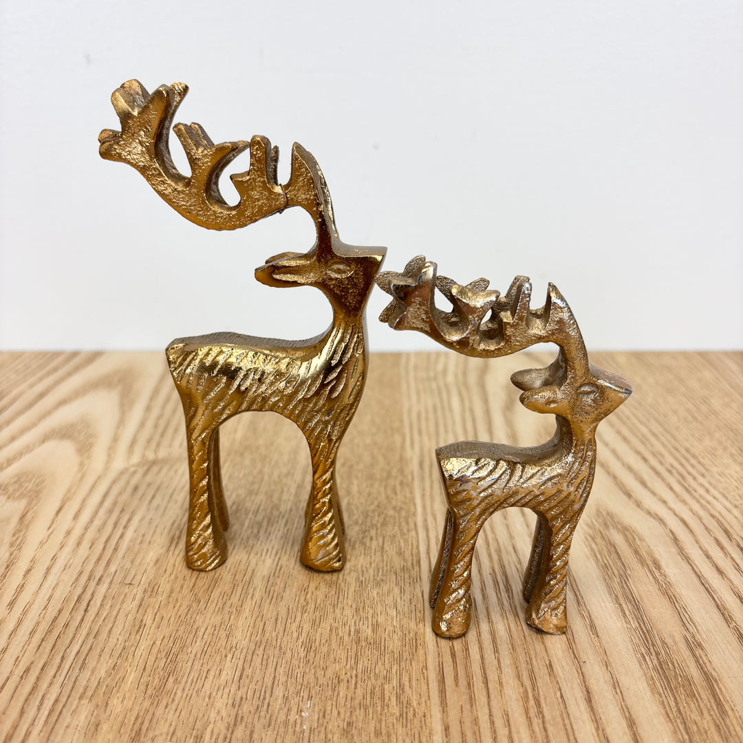 Gold Aluminum Deer - 2 Sizes