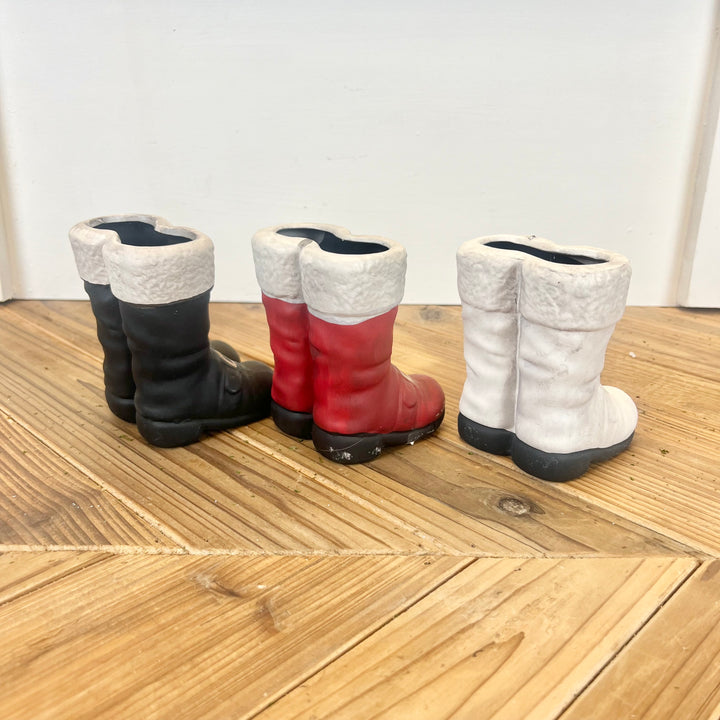 Mini Santa's Boots Vases
