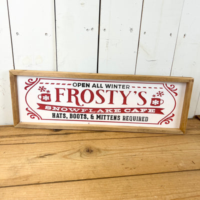 Engraved Wood Christmas Signage