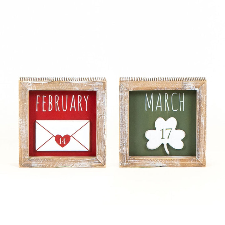 Reversible Valentine’s/St. Patrick’s Day Sign