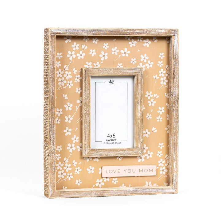 4" x 6" Picture Frame with "Love You Mom"
