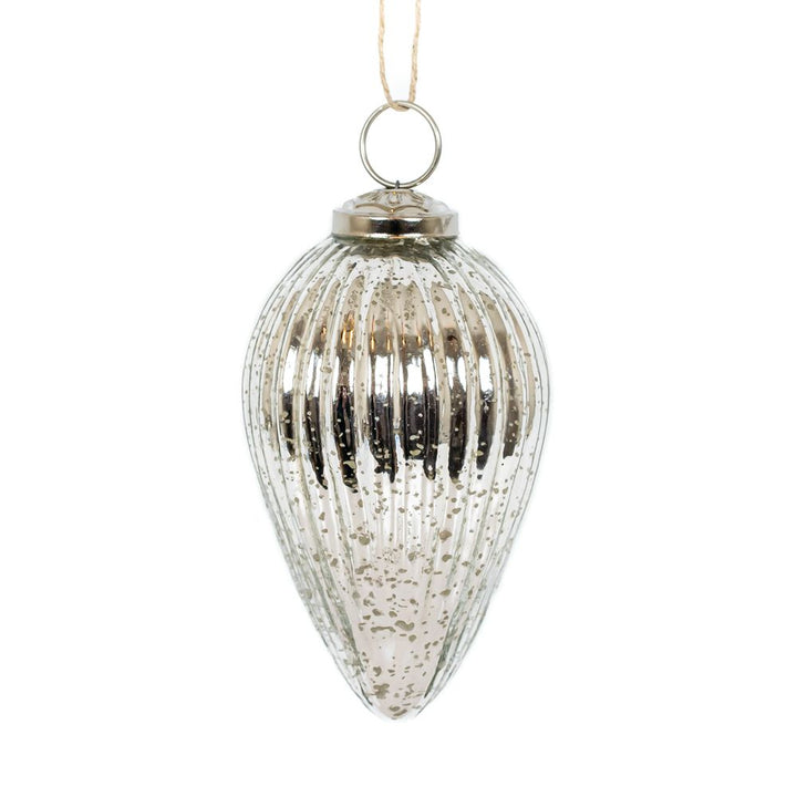 Mercury Glass Ornaments - 5 colors, 3 styles