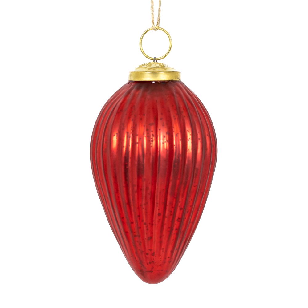 Mercury Glass Ornaments - 5 colors, 3 styles