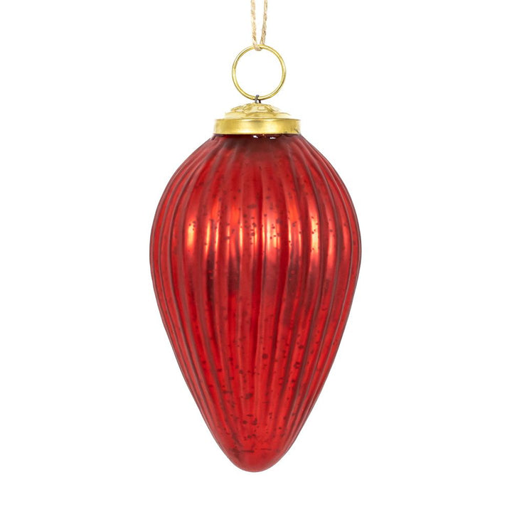 Mercury Glass Ornaments - 5 colors, 3 styles