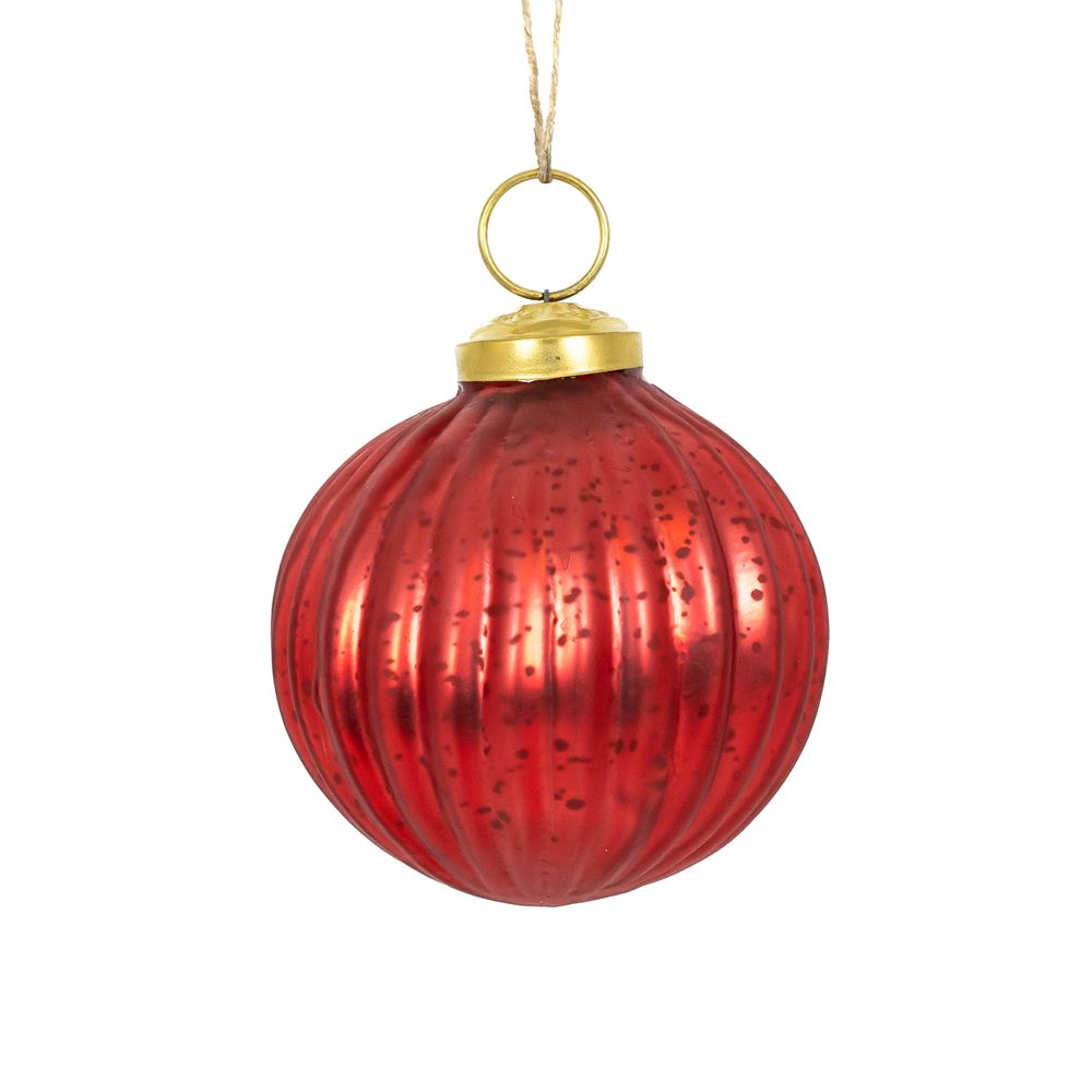 Mercury Glass Ornaments - 5 colors, 3 styles