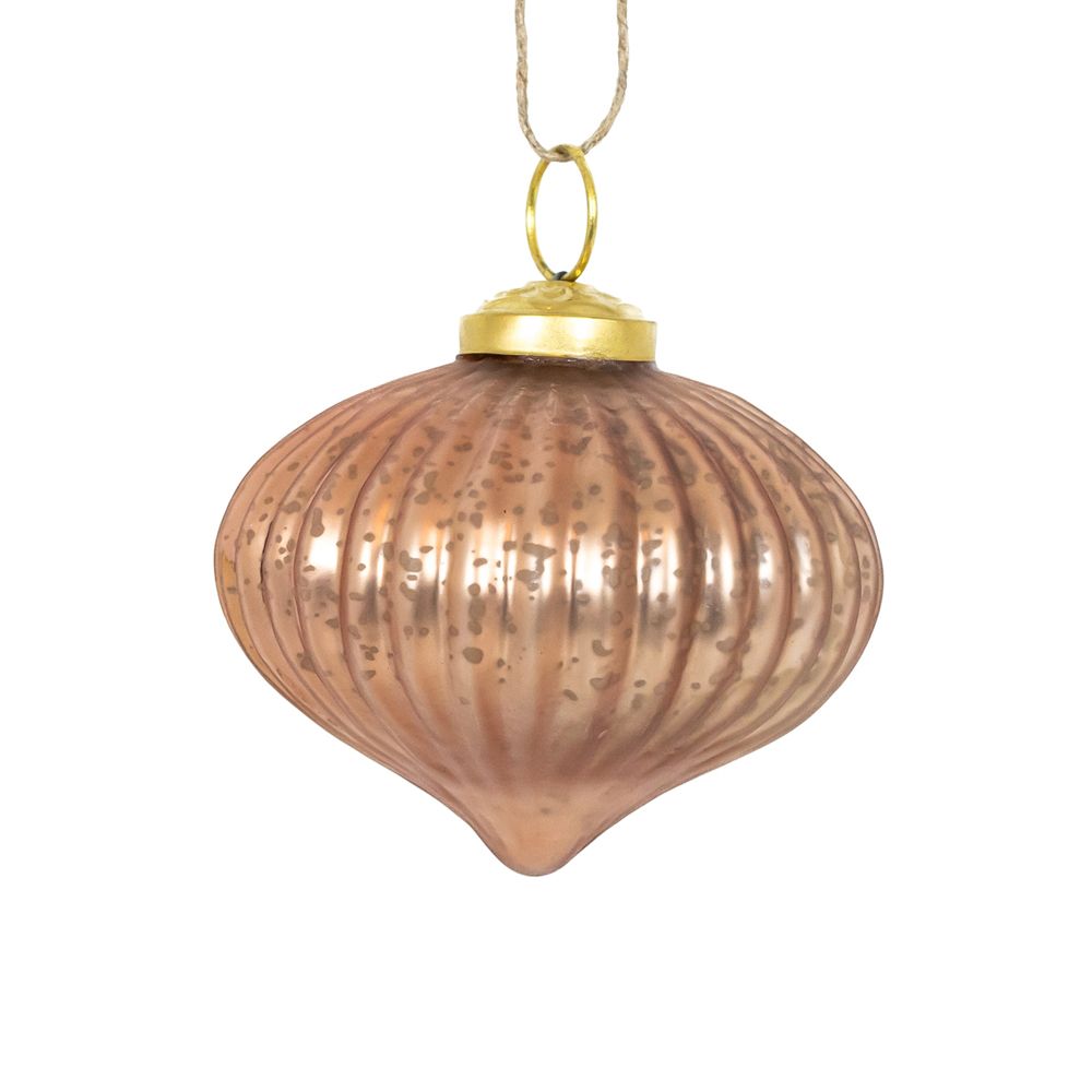 Mercury Glass Ornaments - 5 colors, 3 styles