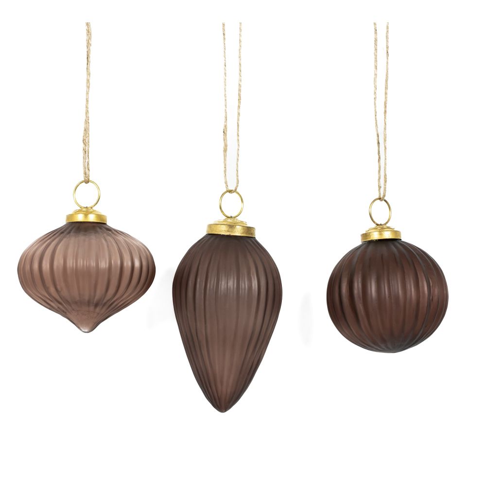 Mercury Glass Ornaments - 6 colors, 3 styles