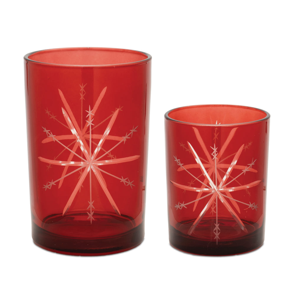 Red Candle Holder - 3 sizes available