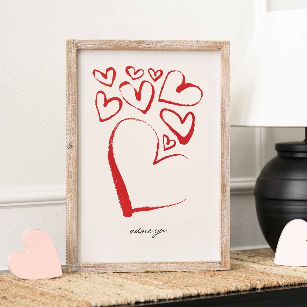 Adore You/Lucky You Reversible Wooden Sign