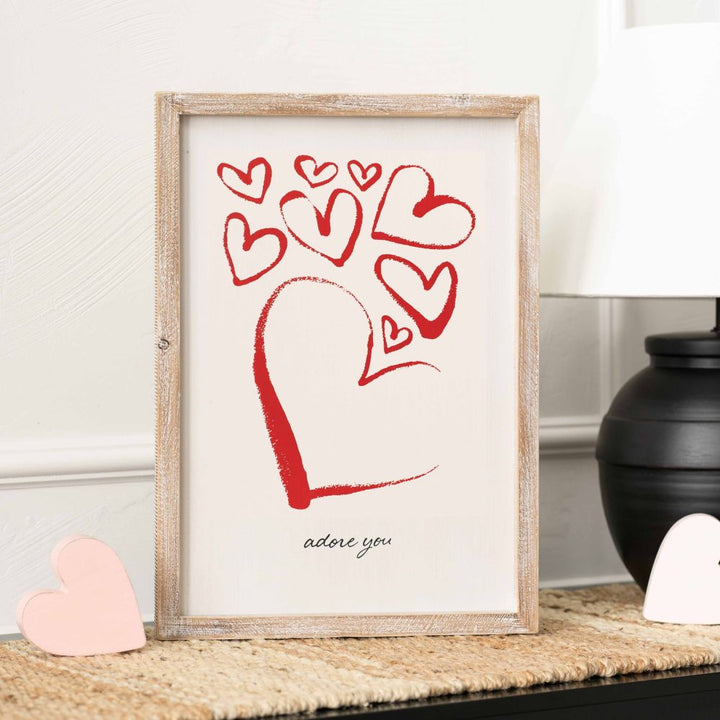 Adore You/Lucky You Reversible Wooden Sign