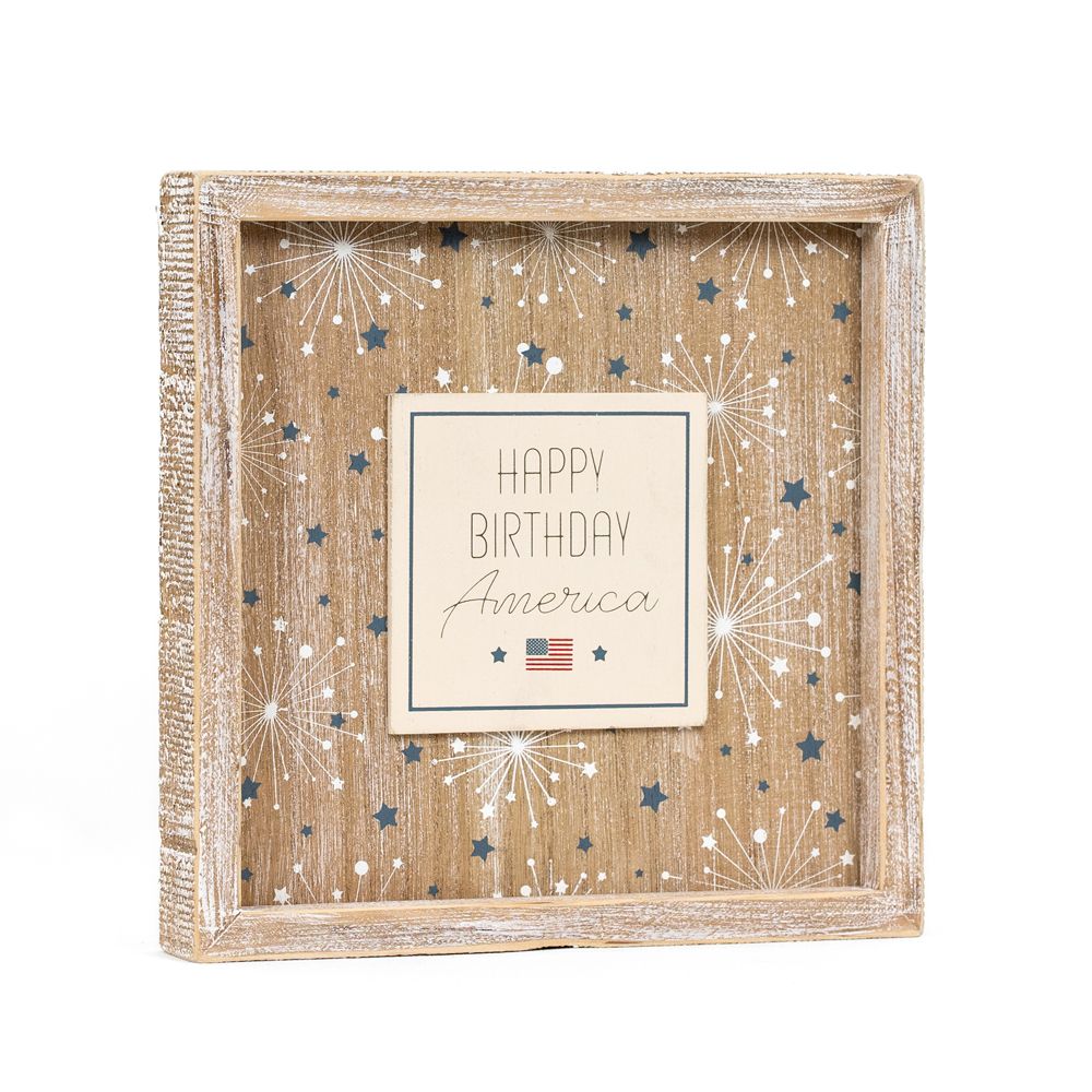 Happy Birthday America / Long Live Summer Reversible Sign