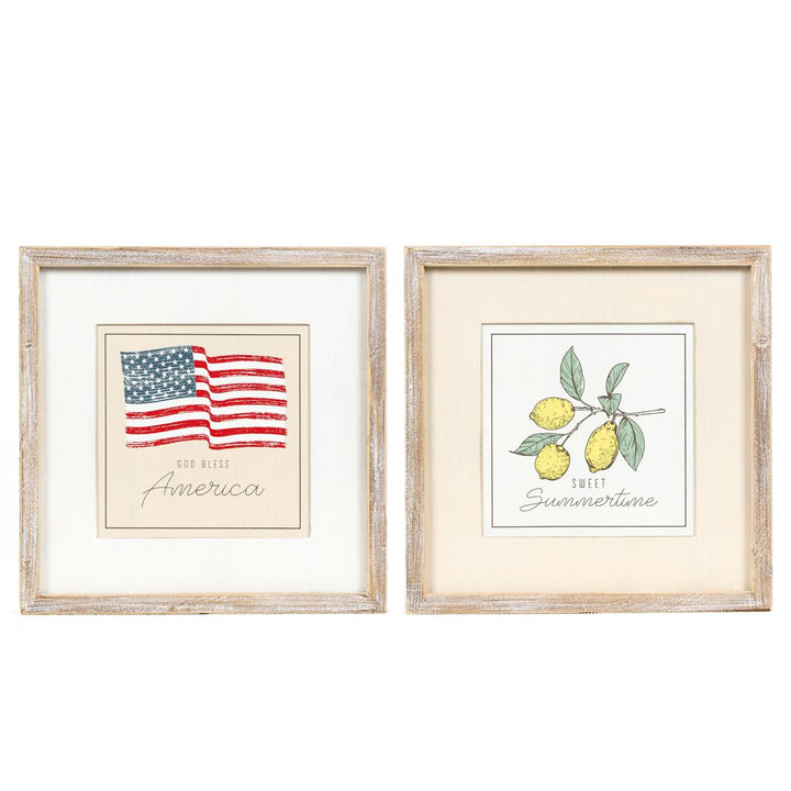 God Bless America / Sweet Summertime Reversible Sign