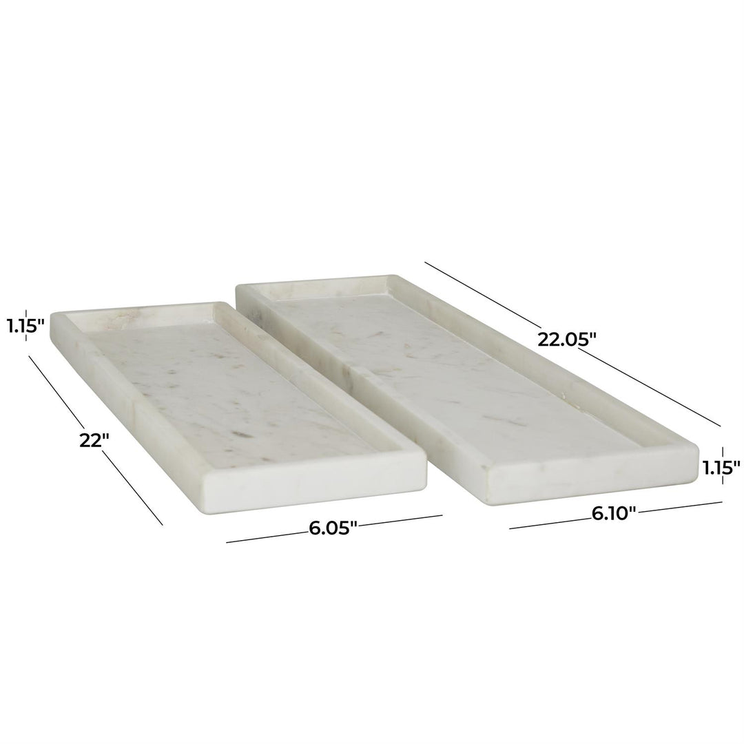 Marble Tray - Set of 2, Two Colors Available