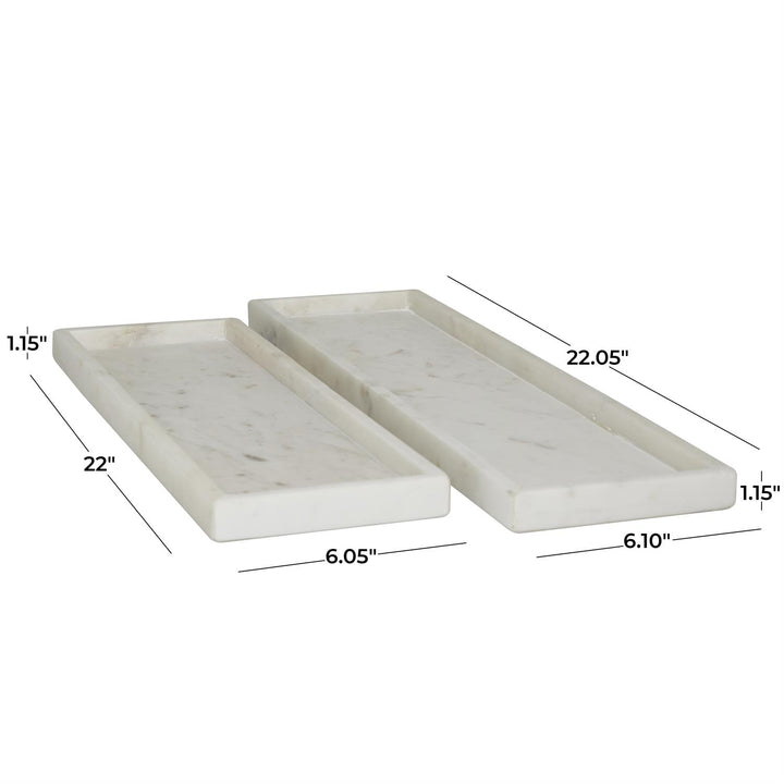 Marble Tray - Set of 2, Two Colors Available