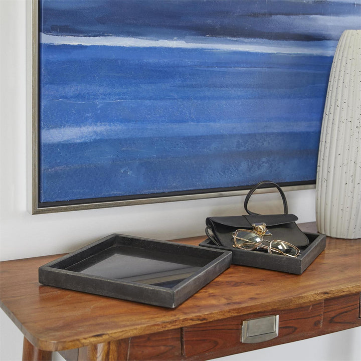 Marble Minimalistic Square Tray Set - 2 Colors