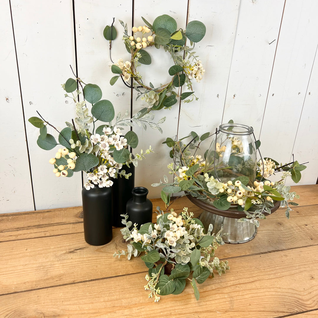 Mixed Eucalyptus with Wax Flower Collection