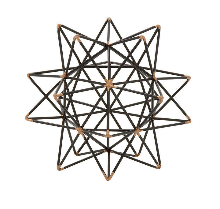 Geometric Wire Star Sculpture