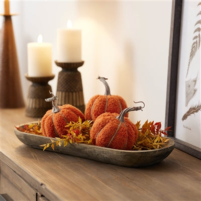 Small Fabric Pumpkin - 2 Colors