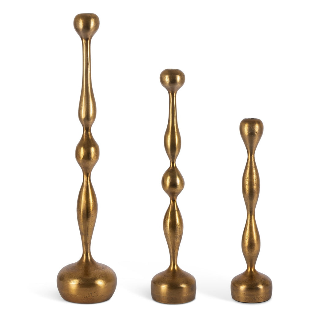 Set of 3 Bronze Taper Holders