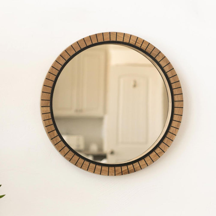 Wooden Natural Mirror