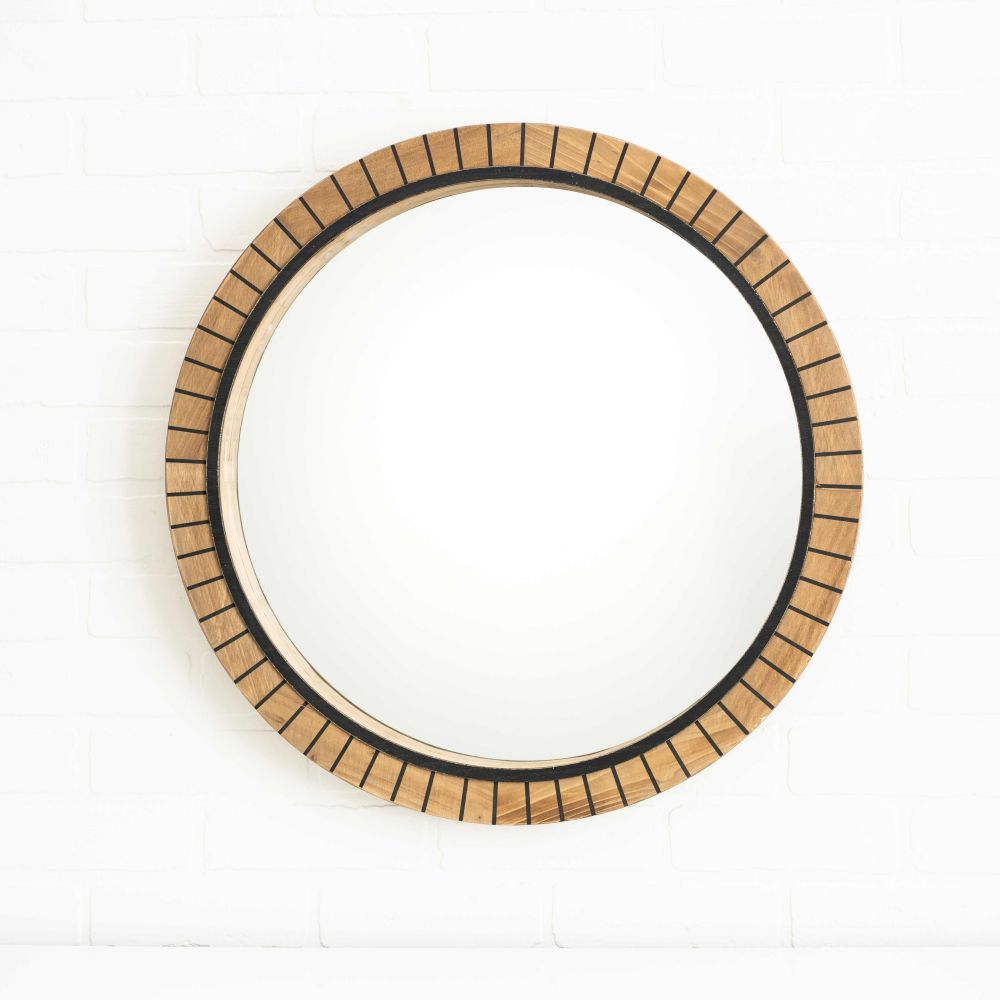 Wooden Natural Mirror