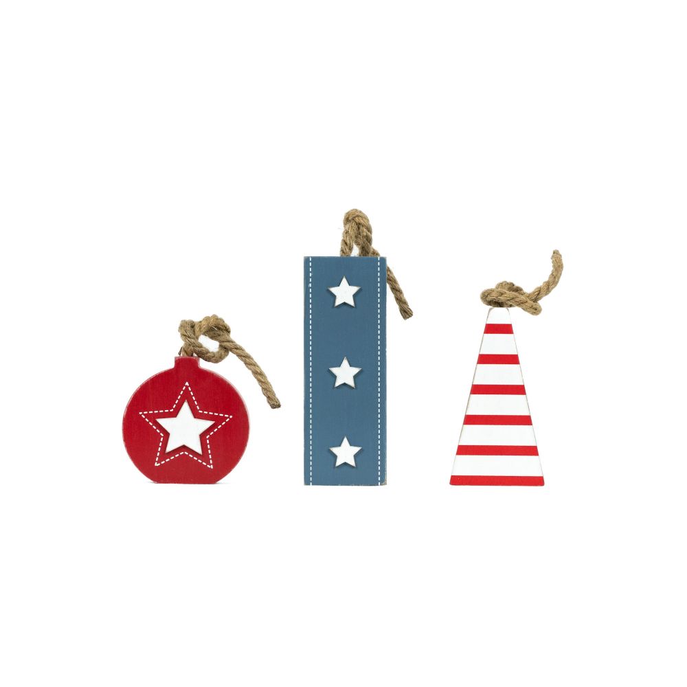 Fourth of July Shape Set of 3