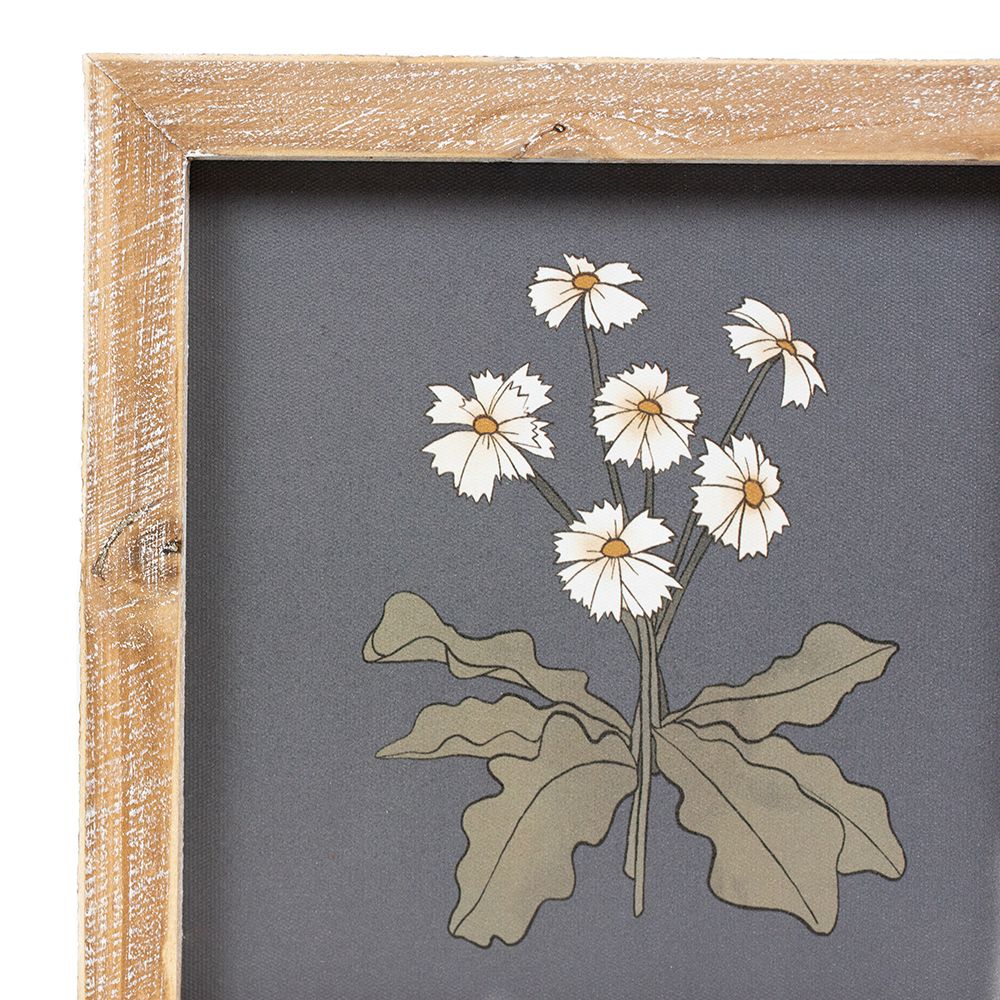 Sunflower/Daisy Reversible Wood Frame Sign