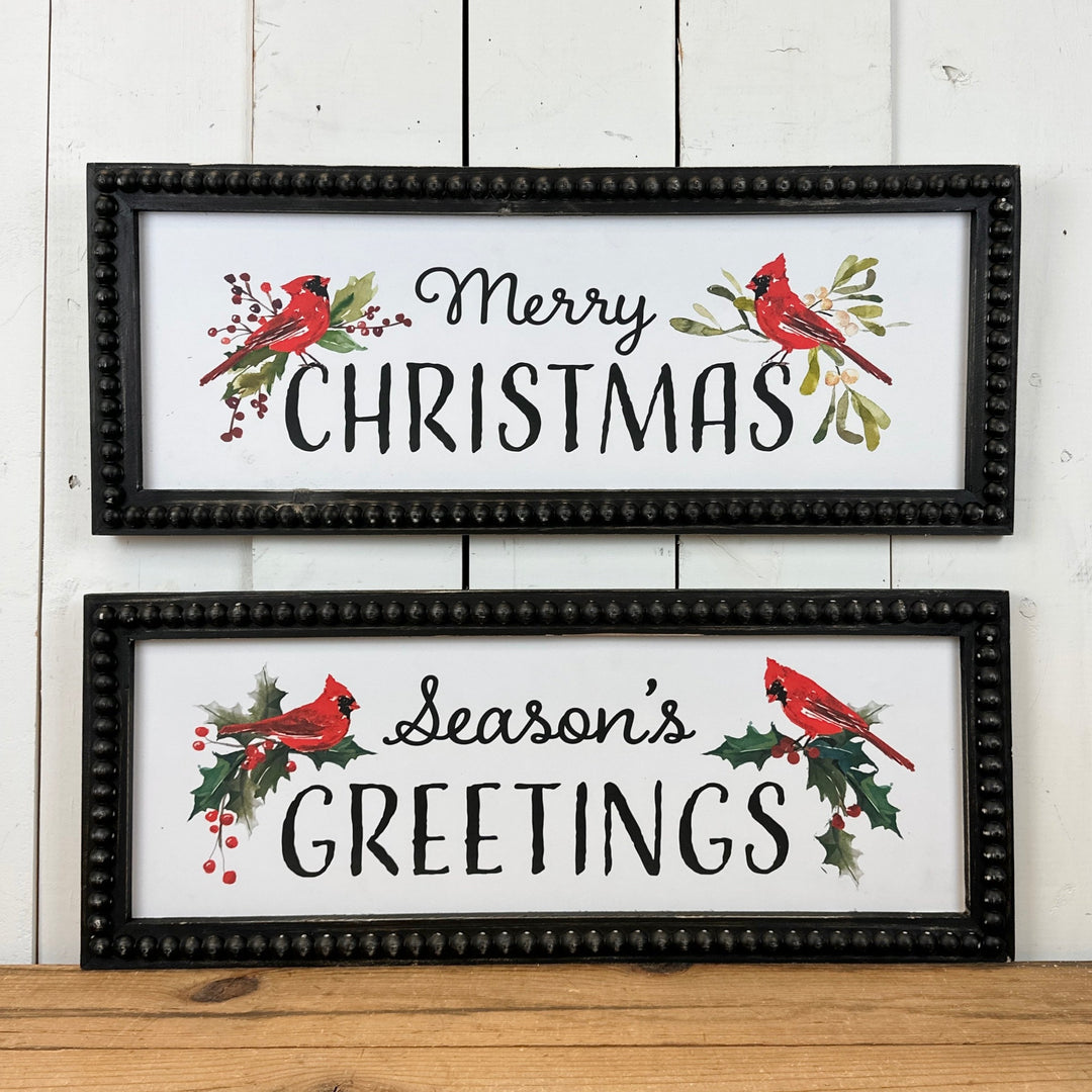 Christmas Cardinal Signage