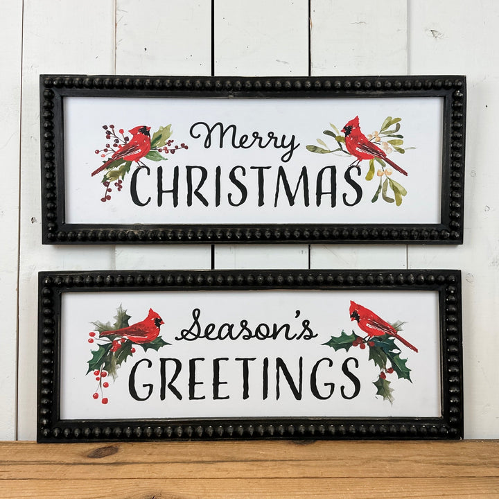 Christmas Cardinal Signage