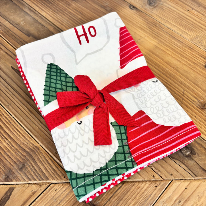 Ho Ho Ho Santa Dishtowel - Set of 3