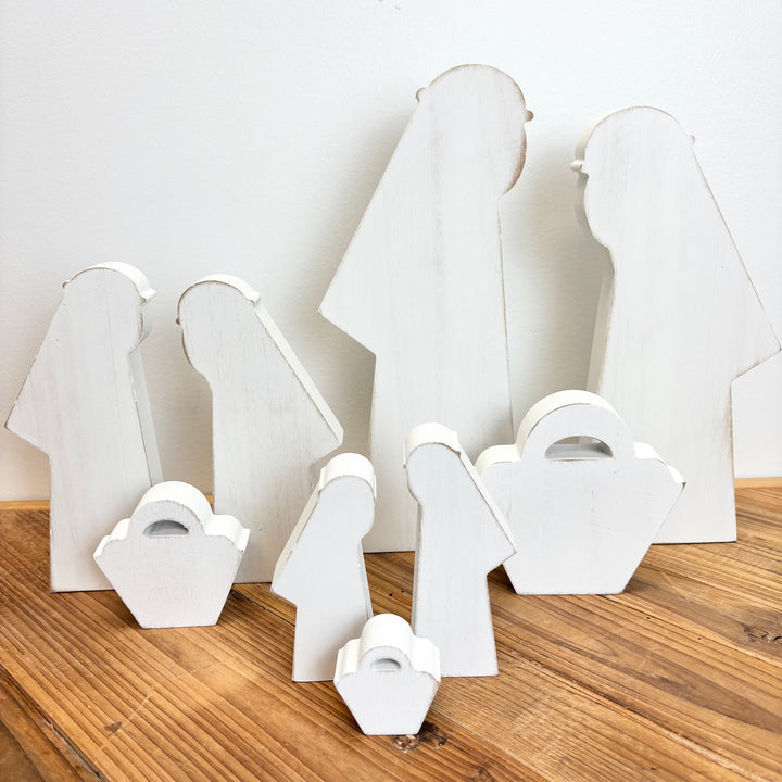 3 Piece Wooden Nativity Scene