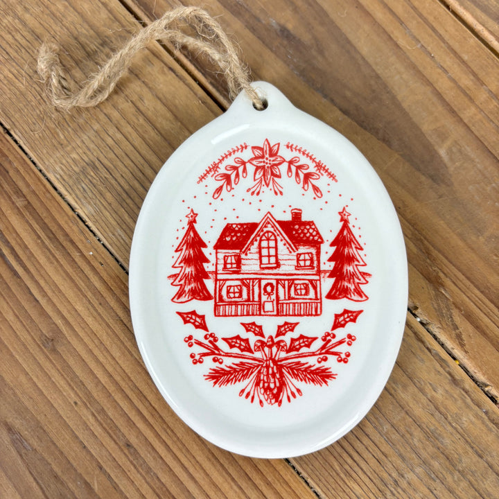 Scandi Winter Disk Ornaments - 4 Styles