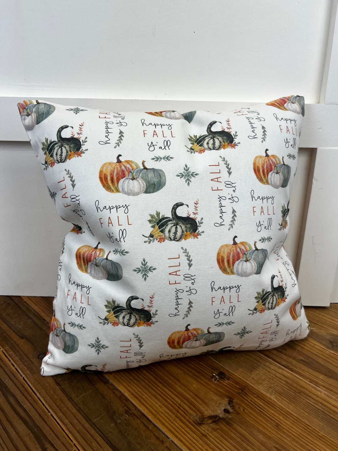Happy Fall Y’all Truck reversible Square Pillow