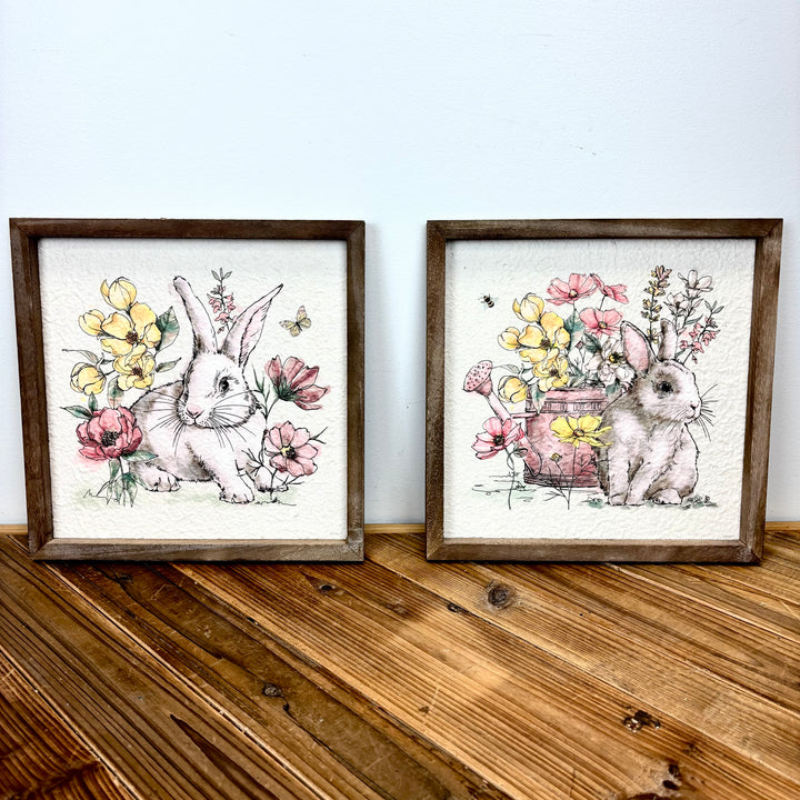 Bunny Print on Rag Paper - 2 Styles