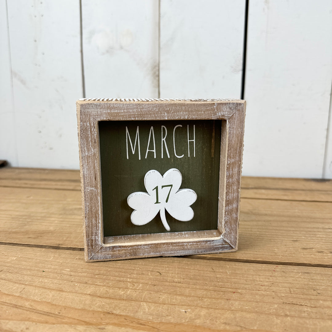 Reversible Valentine’s/St. Patrick’s Day Sign