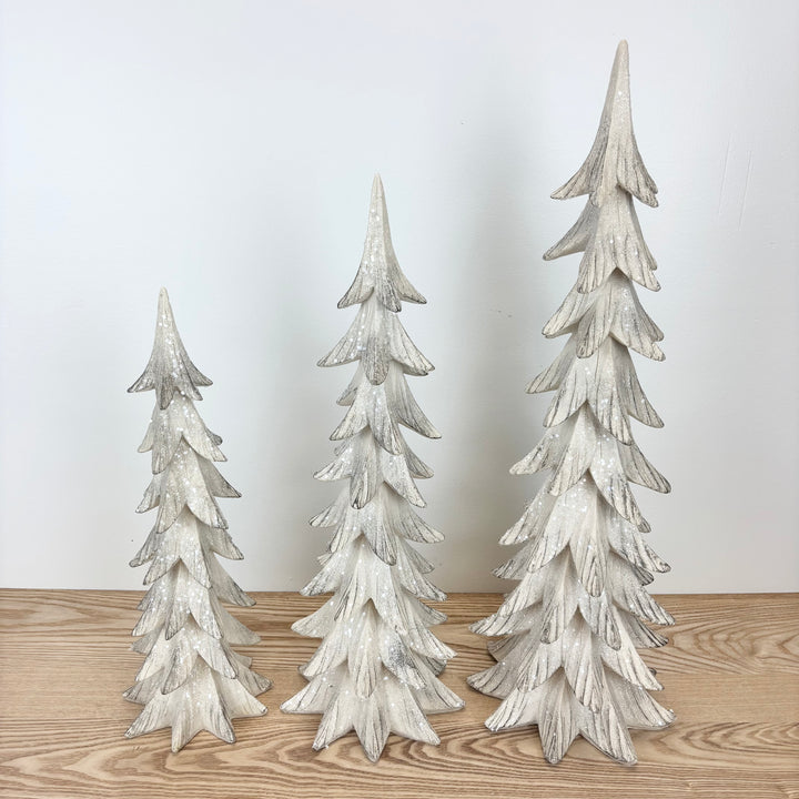 Resin Holiday Trees - Set of 3