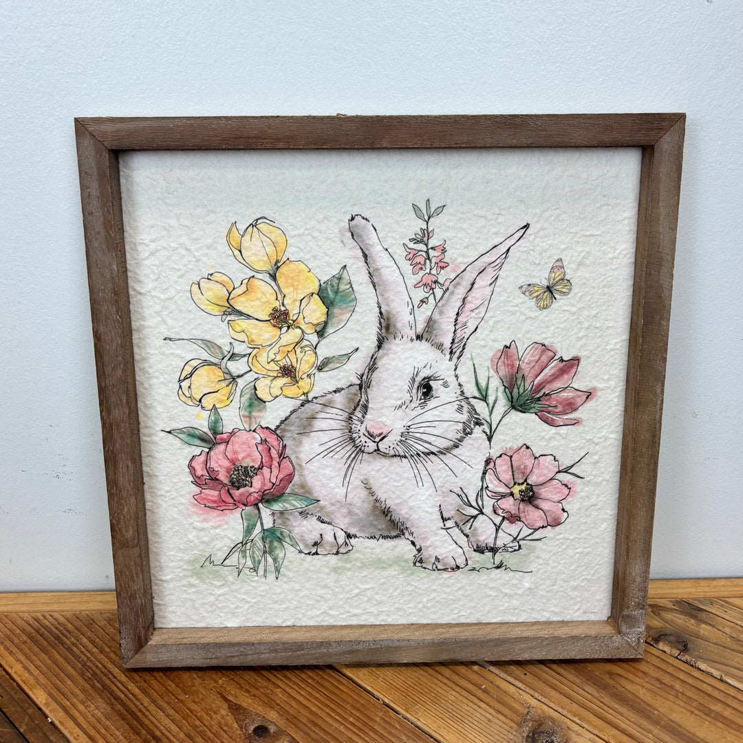 Bunny Print on Rag Paper - 2 Styles