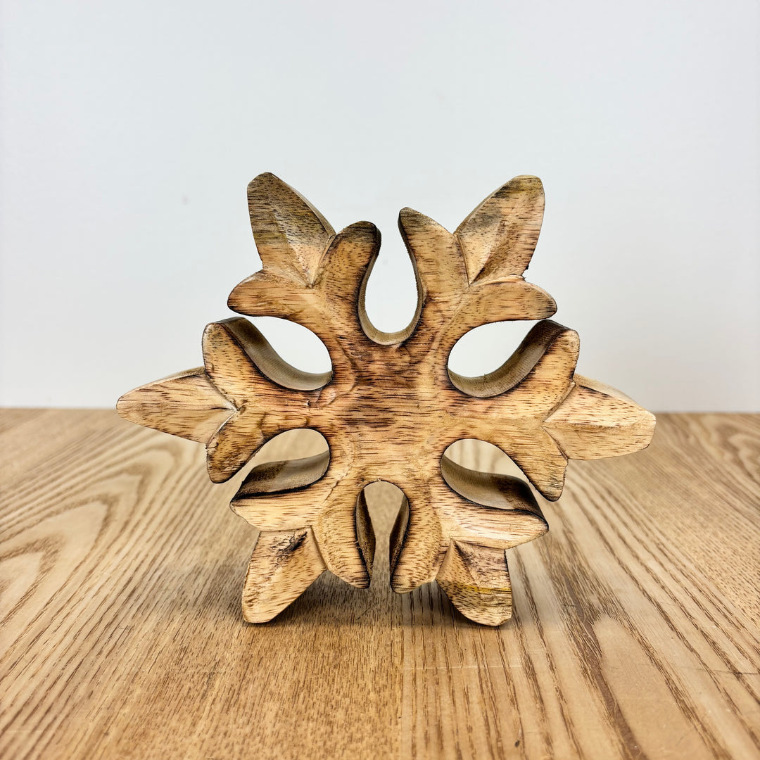 Mango Wood Snowflake - 3 Sizes