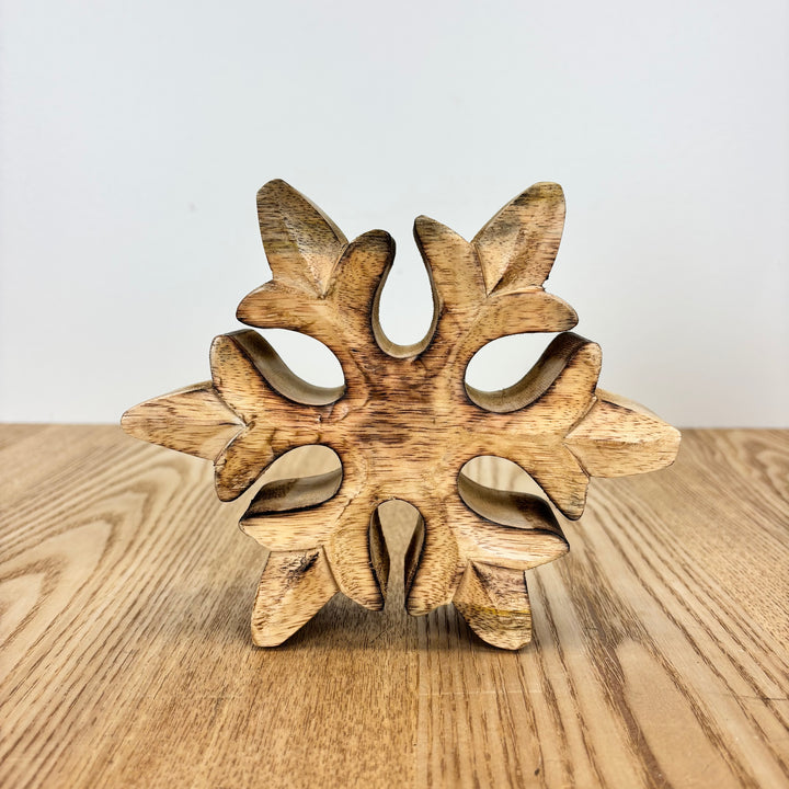 Mango Wood Snowflake - 3 Sizes