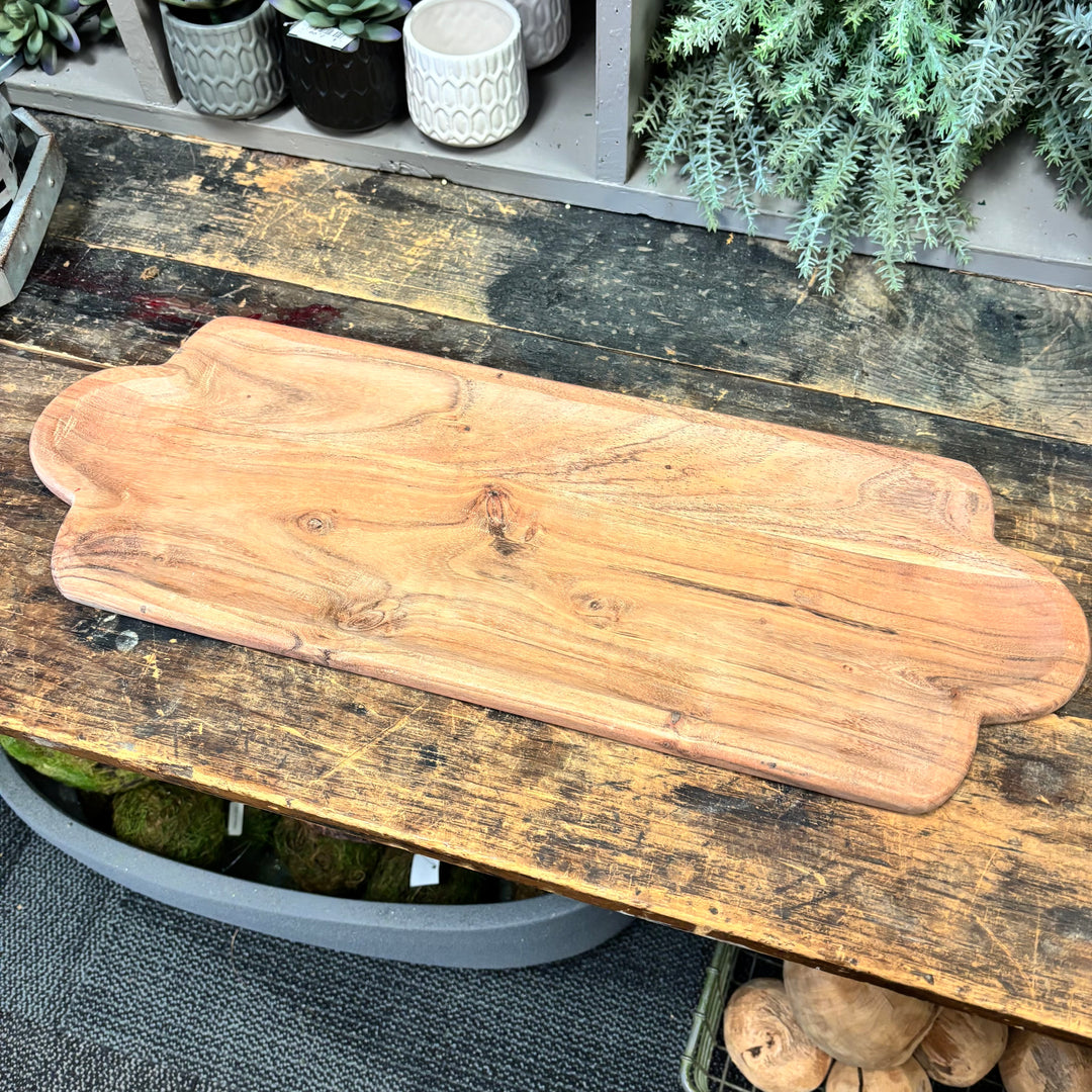 Acacia Wood Serving Trays - 3 Sizes