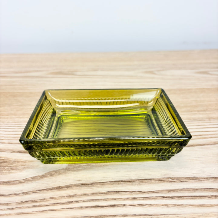 Olive Glass Soap Containers - 2 Styles