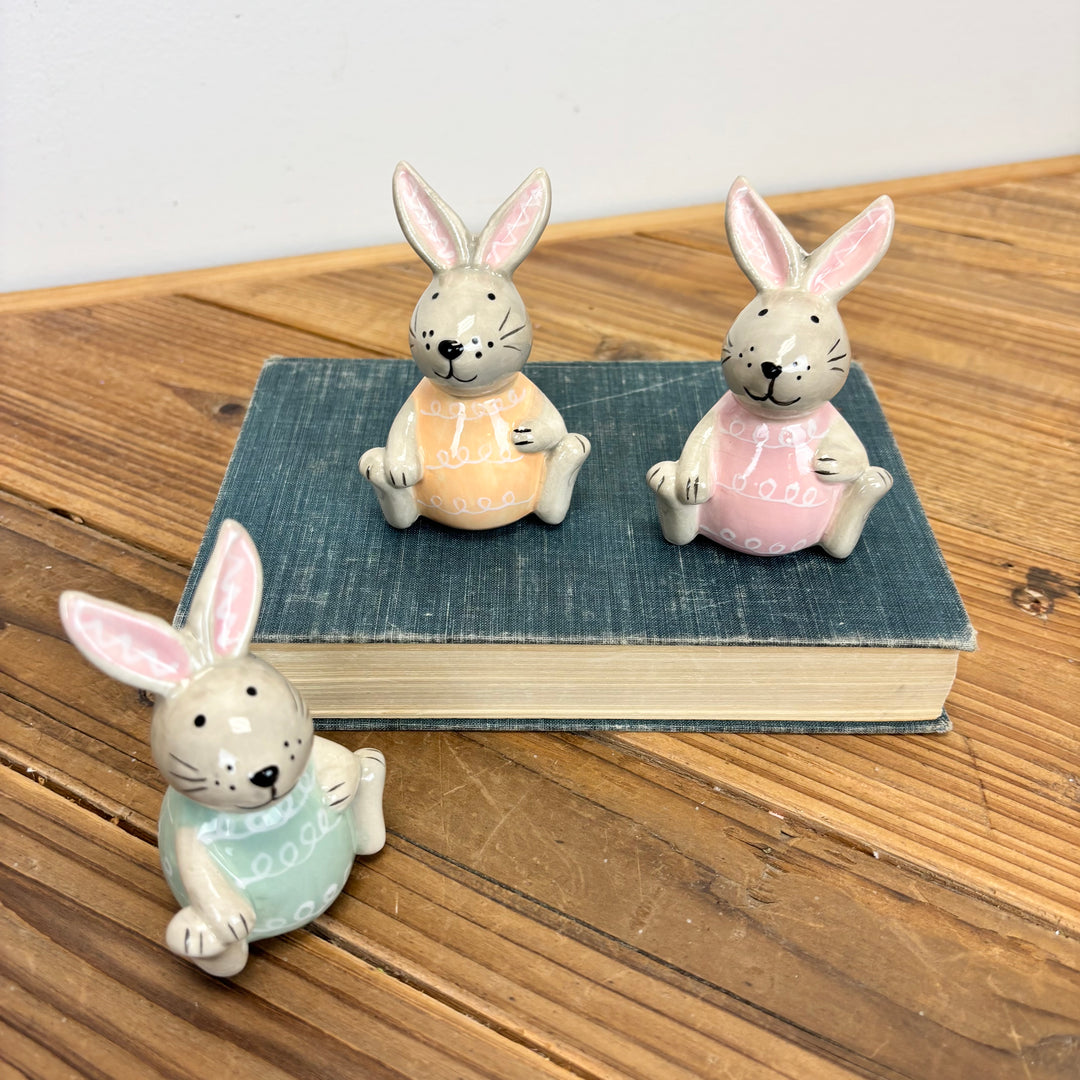 Grey Easter Bunnies - 3 Styles