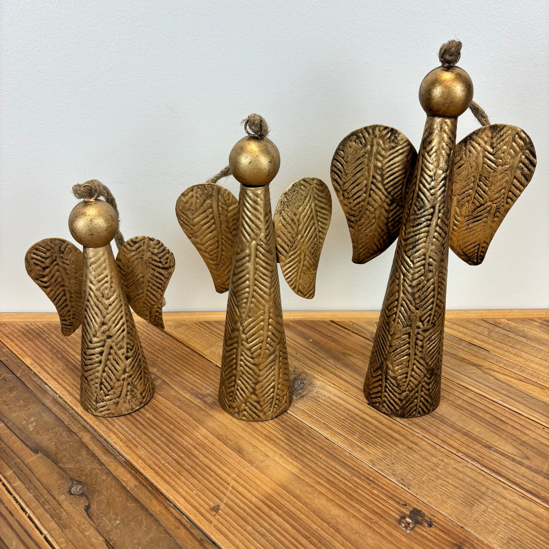Hammered Angel Ornament - 3 Sizes