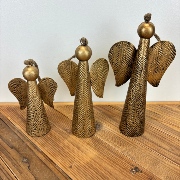 Hammered Angel Ornament - 3 Sizes