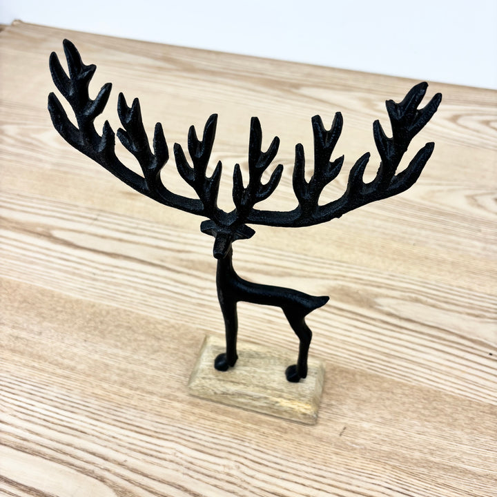 Cast Aluminum Deer on Base - 2 Sizes
