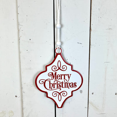 Merry Christmas, Believe, Noel Metal Ornament